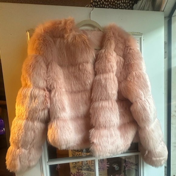 Pink Faux Fur Jacket - Picture 2 of 9